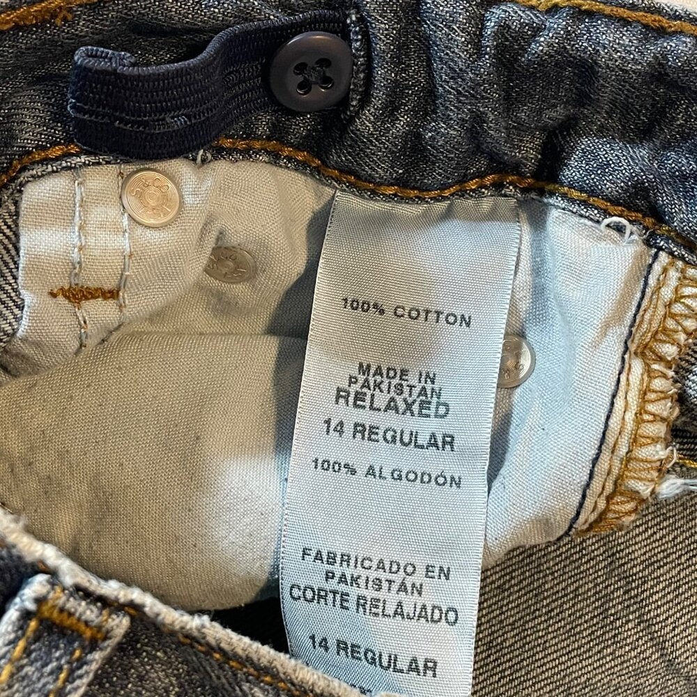 Levi's Boys' Relaxed Fit 514 Jeans - 100% Cotton - Size 14 Regular Distressed Bl - Picture 5 of 8